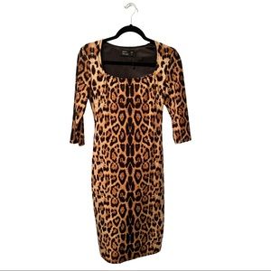 Woman’s Leopard Print fitted Dress